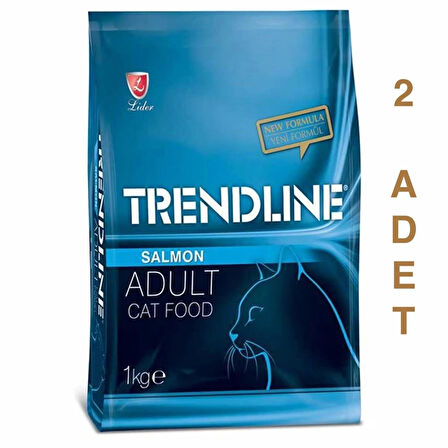 Trendline Somonlu Yetişkin Kedi Maması 1 kg - 2 Adet