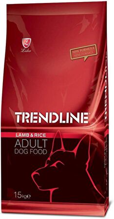 TRENDLİNE  KUZULU PİRİNÇ YETİŞKİN KÖPEK MAMASI 15 KG