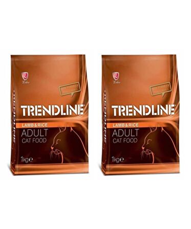 Trendline Kuzu Etli Yetişkin Kedi Maması 1 Kg 2'Li Set