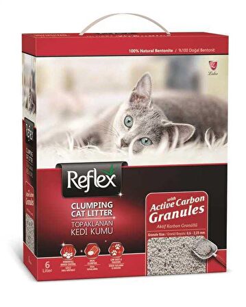 Reflex Granül Aktf Karbonlu Topaklnn Kedi Kumu 6lt