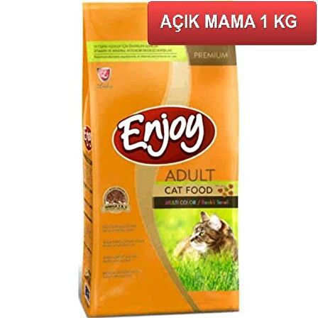 Enjoy Multicolor Renkli Gurme Kedi Maması 1 Kg AÇIK