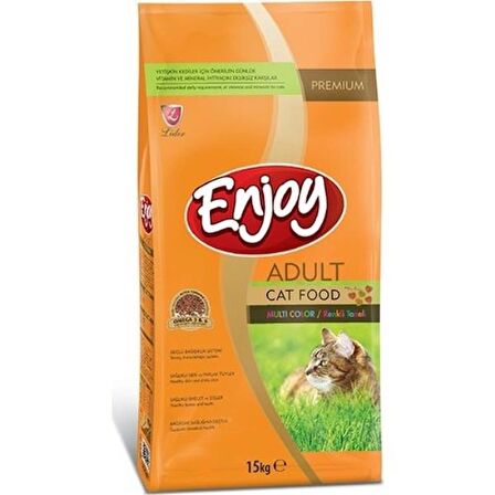 Enjoy Multicolor Renkli Gurme Yetişkin Kedi Maması 15 KG