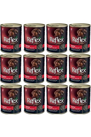 Reflex Plus Kuzu Etli Küçük Irk Yetişkin Yaş Köpek Maması 12x400 gr