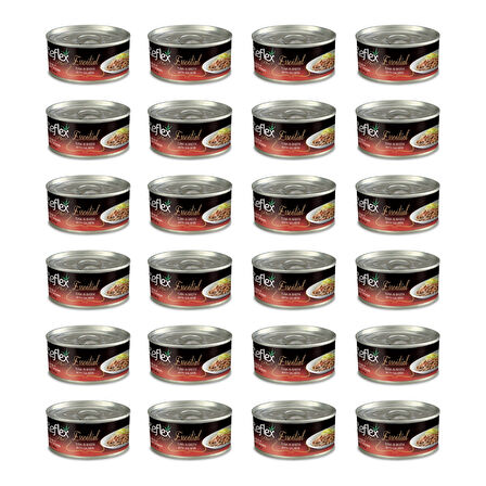 Reflex Plus Essential Ton Balıklı Somonlu Kedi Konservesi 70 Gr (24 Adet)