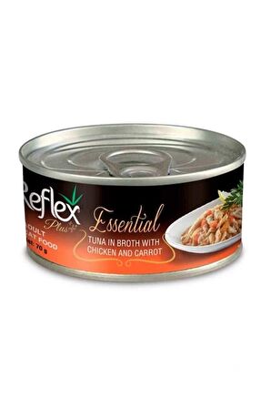 Reflex Plus Essential Ton Tavuk Havuçlu Kedi Konservesi 70 gr