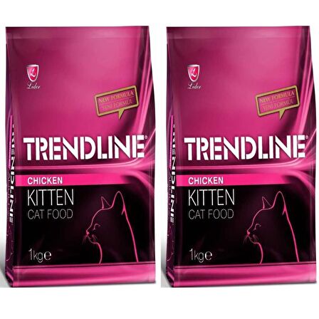 Trendline Kitten Tavuklu Yavru Kedi Maması 1 Kg 2 Adet