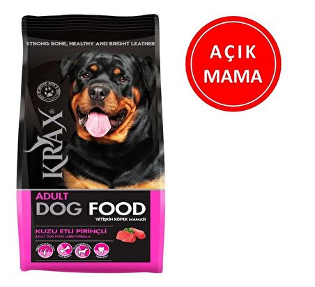 Krax Kuzu Etli Pirinçli Köpek Maması 1 Kg AÇIK