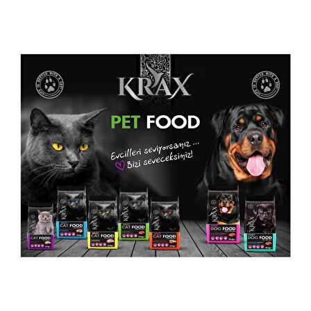 Krax Kuzu Etli Pirinçli Köpek Maması 1 Kg AÇIK