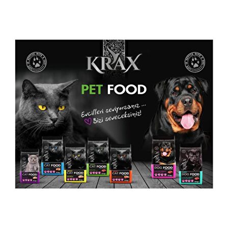 Krax Tavuklu Kedi Maması 1 Kg AÇIK