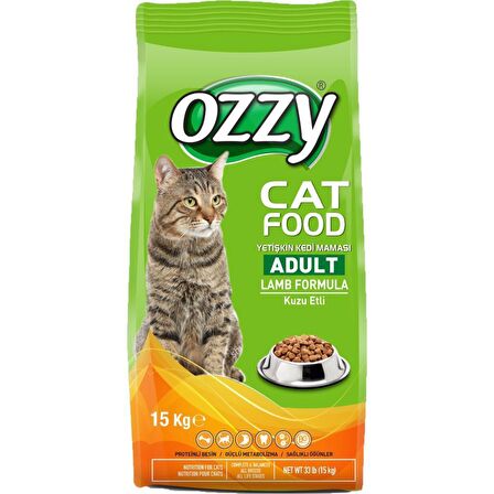 Ozzy Kuzu Etli Kedi Maması 15 Kg