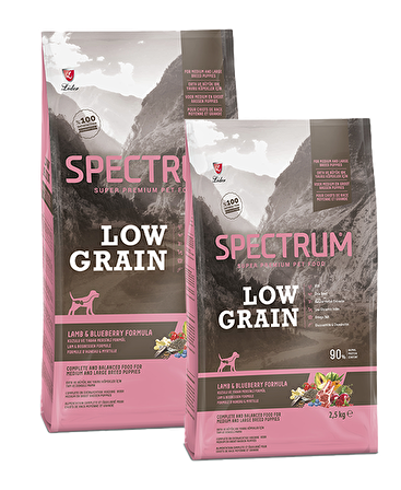 Spectrum Plus Kuzu Etli-Yaban Mersinli Yavru Yaş Köpek Maması 12 kg