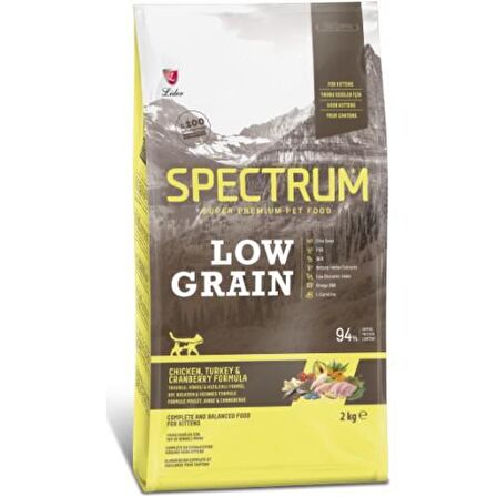 Spectrum Düşük Tahıllı Tavuk&hindi Yavru Kedi Maması 2 kg