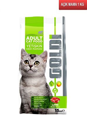 Goldi Kuzu Etli Kedi Maması 1 Kg AÇIK