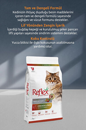 Multicolor Renkli Tavuklu Yetişkin Kedi Maması 2 Kg X 3 Paket