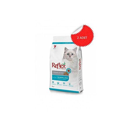 Reflex Sterilised Salmon Rice Balıklı Kısırlaştırılmış Yetişkin Kedi Maması 2 Kg (2 ADET)