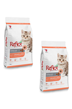 Reflex Kitten Tavuklu Pirinçli Yavru Kedi Maması 2 Kg X 2 Adet