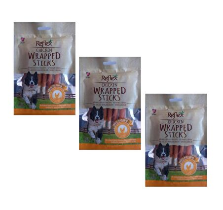 Reflex Chicken Wrapped Sticks Tavuklu Yetişkin Ödül Çubuğu 3x80 gr 