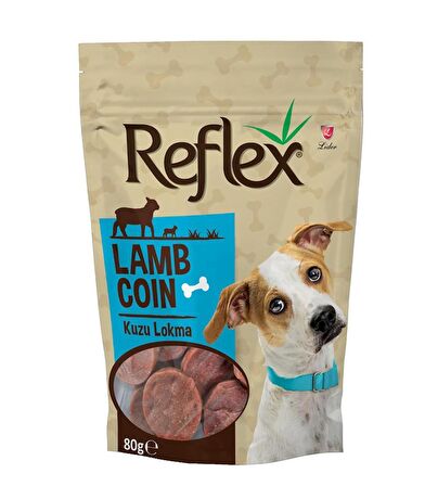 Reflex Yumuşak Kuzu Parçacıklı Köpek Ödülü 80 Gr