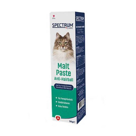 Anti Hairball Tüy Yumağı Önlemeyi Destekleyen Malt Paste Kedi Macunu 30 Gr