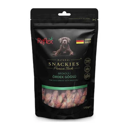 Snackies Natural Brokolili Ördek Göğsü Tahılsız Köpek Ödül Çubuğu 170 Gr