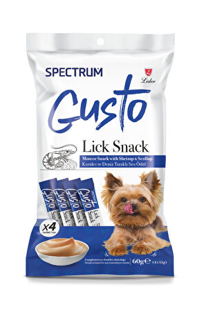 Spectrum Gusto Karidesli ve Deniz Taraklı Köpek Sıvı Ödülü 4x15gr