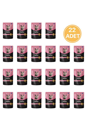 Plus Sos Et Parçacıklı Kuzu Etli Yavru Yaş Kedi Maması 85 Gr (22 Adet)