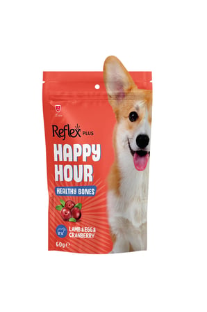 Reflex Plus Happy Hour Healty Bones Sağlıklı Kemikler İçin Destekleyici Köpek Ödül Maması 60gr