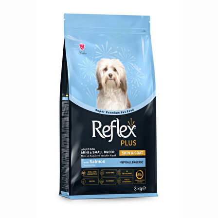 Reflex Plus Skin&Coat Somonlu Mini ve Küçük Irk Yetişkin Köpek Maması 3 kg
