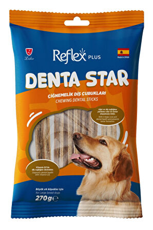 Reflex Plus Dentastar Chewing Büyük Irk Yetişkin Köpek Çiğnemelik Diş Çubukları 270gr