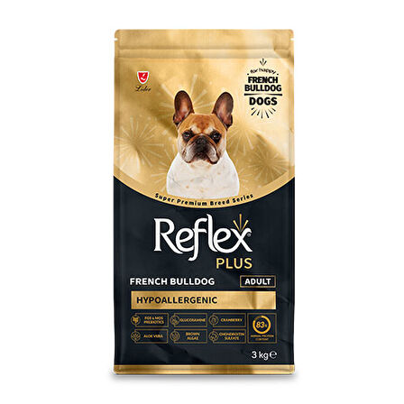 Reflex Plus HypoAllergenic French Bulldog Yetişkin Köpek Maması 3 Kg 