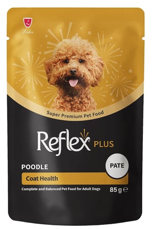 REFLEX PLUS POUCH POODLE COAT HEALTH PATE YETİŞKİN KÖPEK YAŞ MAMASI 85GR