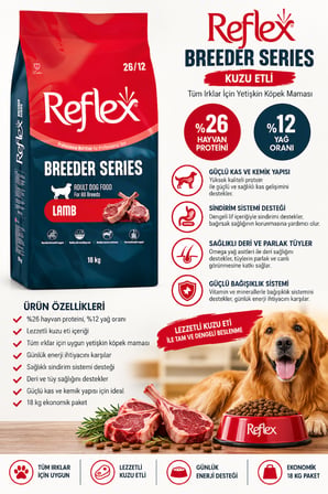 Reflex Breeder Series Tüm Irklar İçin Köpek Maması 18 KG