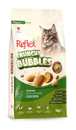 REFLEX CRUNCHY BUBBLES URİNARY TAVUKLU YETİŞKİN KEDİ MAMASI  1 KG