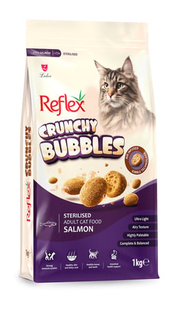 REFLEX CRUNCHY BUBBLES KISIR SOMONLU YETİŞKİN KEDİ MAMASI 1KG