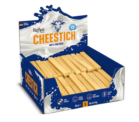 Reflex Plus CheeseStick 50'li %100 Sütlü Köpek Ödül Çubuğu S