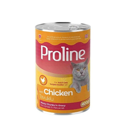 Proline 8 Çeşit Et Parçacıklı Konserve Yetişkin Kedi Maması (Toplam 8 Adet)