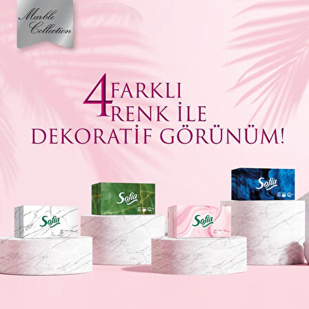 Sofia Kutu Mendil 100 Yaprak 4 Paket