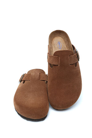 K13789SD Kifidis Soft Step Kadın Süet Deri Sabo Mantar Terlik 36-41