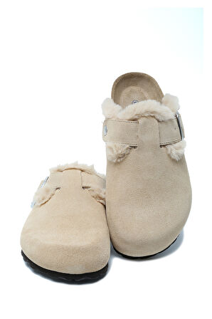 K14207-029SD Kifidis Soft Step Kadın Süet Deri Sabo Mantar Terlik 36-41