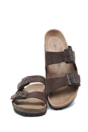 K14942 Kifidis Soft Step Erkek Çift Bantlı Mantar Terlik 41-46