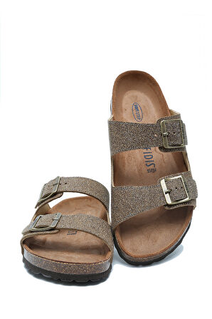 K15011 Kifidis Soft Step Kadın Çift Bantlı Mantar Terlik 36-41