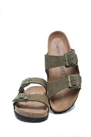 K14943 Kifidis Soft Step Kadın Çift Bantlı Mantar Terlik 36-41
