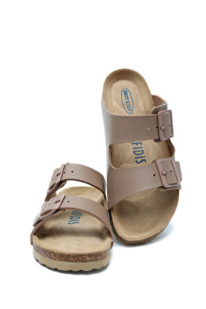 KS10260SJ Kifidis-Kids Soft Step Çocuk Çift Bantlı Mantar Terlik 30-35