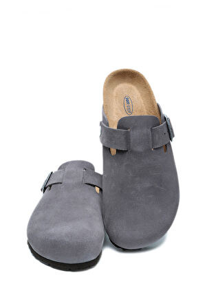K13789SD Kifidis Soft Step Kadın Süet Deri Sabo Mantar Terlik 36-41