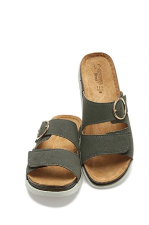 SIB250202 Kifidis-Natura Kadın Tokalı Anatomik Deri Terlik 36-41
