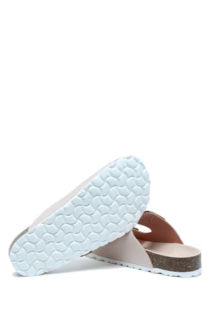 K14400 Kifidis Soft Step Kadın Çift Bantlı Mantar Terlik 36-41