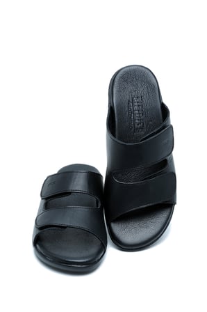 K1992-124 V2 Kifidis Kadın Çift Bantlı Anatomik Deri Terlik 36-41