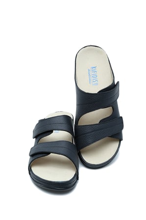 KA101902 V2 Kifidis Kadın Çift Bantlı ve İçi Çıkabilen Anatomik Deri Terlik 36-41