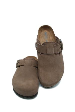 K13740SK Kifidis Soft Step Kadın Süet Deri Sabo Mantar Terlik 36-41