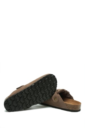 K13740SK Kifidis Soft Step Kadın Süet Deri Sabo Mantar Terlik 36-41